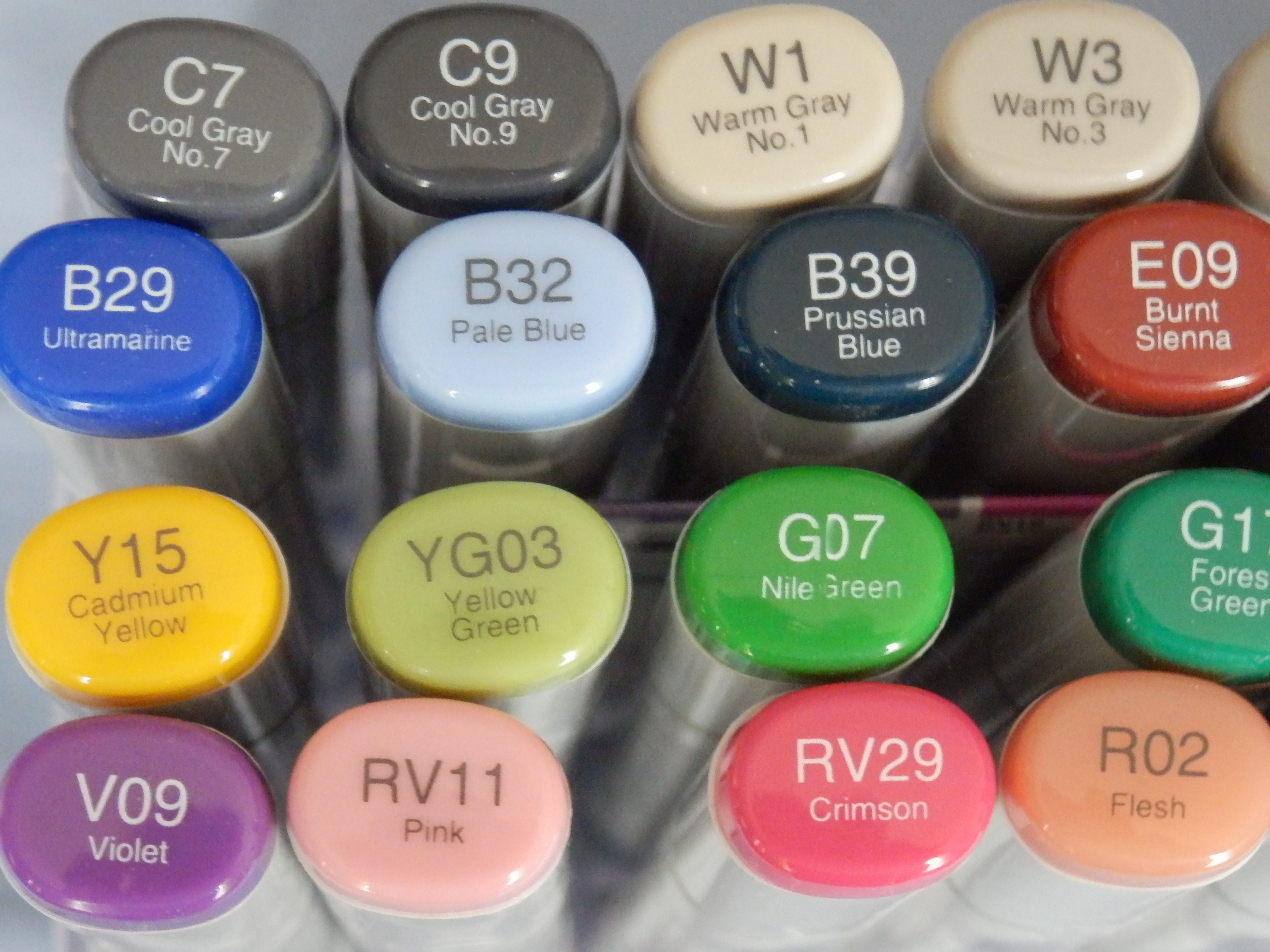 Copic marker numbers